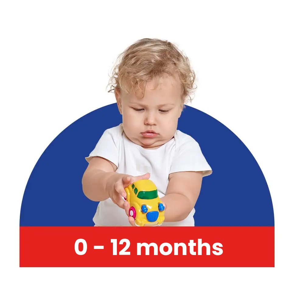 Ages  0-12 months